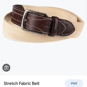 NWT Tommy Bahama Tan Belt with Leather Trim Men’s Size L